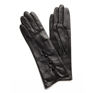 Gants longs en cuir d’agneau doublure soie – BERGAME