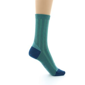 Chaussettes soie talon et pointe colorés