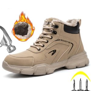 Chaussures de sécurité grand froid bottes chaudes pour homme