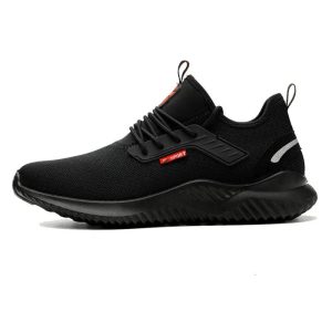 Chaussures de sécurité respirantes anti écrasement avec embout en acier pour hommes
