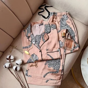 Pyjama Satin Demi-Manche HP394